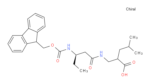 2-{[(3R)-3-({[(9H-fluoren-9-yl)methoxy]carbonyl}amino)pentanamido]methyl}-4-methylpentanoic acid