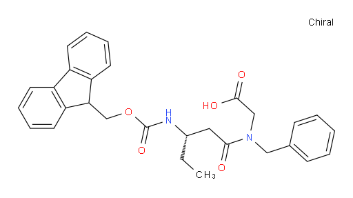 2-[(3S)-N-benzyl-3-({[(9H-fluoren-9-yl)methoxy]carbonyl}amino)pentanamido]acetic acid