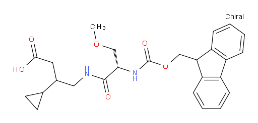 3-cyclopropyl-4-[(2S)-2-({[(9H-fluoren-9-yl)methoxy]carbonyl}amino)-3-methoxypropanamido]butanoic acid