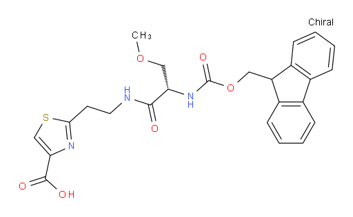 2-{2-[(2S)-2-({[(9H-fluoren-9-yl)methoxy]carbonyl}amino)-3-methoxypropanamido]ethyl}-1,3-thiazole-4-carboxylic acid