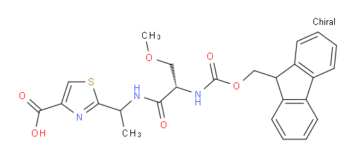 2-{1-[(2S)-2-({[(9H-fluoren-9-yl)methoxy]carbonyl}amino)-3-methoxypropanamido]ethyl}-1,3-thiazole-4-carboxylic acid