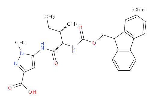 5-[(2S,3S)-2-({[(9H-fluoren-9-yl)methoxy]carbonyl}amino)-3-methylpentanamido]-1-methyl-1H-pyrazole-3-carboxylic acid