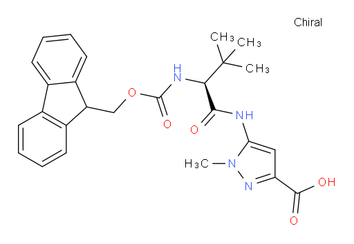5-[(2S)-2-({[(9H-fluoren-9-yl)methoxy]carbonyl}amino)-3,3-dimethylbutanamido]-1-methyl-1H-pyrazole-3-carboxylic acid