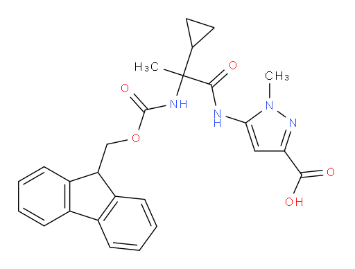 5-[2-cyclopropyl-2-({[(9H-fluoren-9-yl)methoxy]carbonyl}amino)propanamido]-1-methyl-1H-pyrazole-3-carboxylic acid