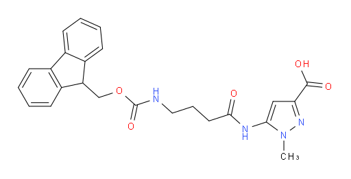 5-[4-({[(9H-fluoren-9-yl)methoxy]carbonyl}amino)butanamido]-1-methyl-1H-pyrazole-3-carboxylic acid