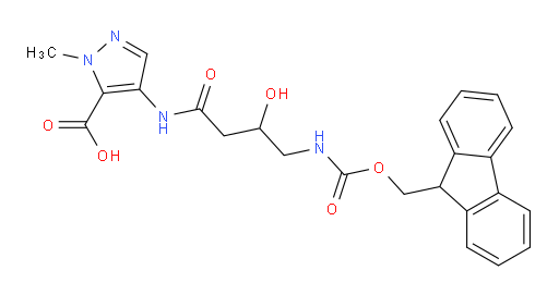 4-[4-({[(9H-fluoren-9-yl)methoxy]carbonyl}amino)-3-hydroxybutanamido]-1-methyl-1H-pyrazole-5-carboxylic acid