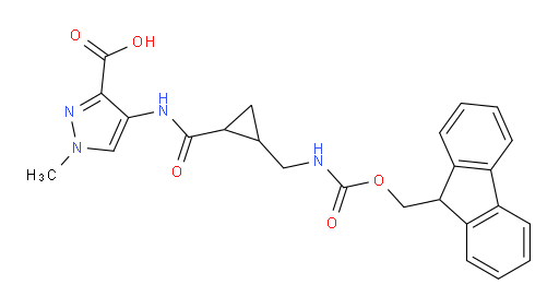 4-{2-[({[(9H-fluoren-9-yl)methoxy]carbonyl}amino)methyl]cyclopropaneamido}-1-methyl-1H-pyrazole-3-carboxylic acid
