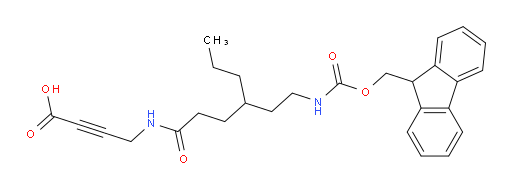 4-{4-[2-({[(9H-fluoren-9-yl)methoxy]carbonyl}amino)ethyl]heptanamido}but-2-ynoic acid