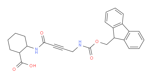 2-[4-({[(9H-fluoren-9-yl)methoxy]carbonyl}amino)but-2-ynamido]cyclohexane-1-carboxylic acid