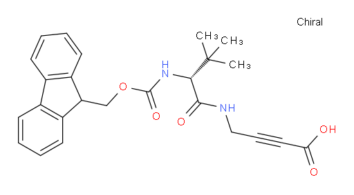 4-[(2R)-2-({[(9H-fluoren-9-yl)methoxy]carbonyl}amino)-3,3-dimethylbutanamido]but-2-ynoic acid