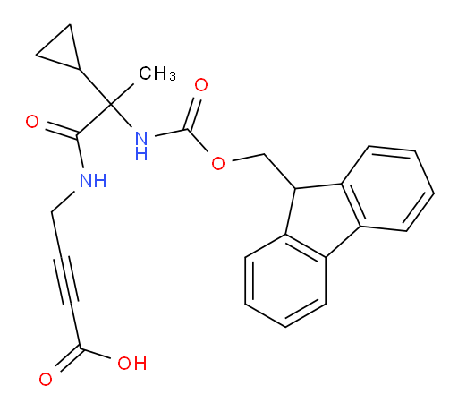 4-[2-cyclopropyl-2-({[(9H-fluoren-9-yl)methoxy]carbonyl}amino)propanamido]but-2-ynoic acid