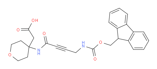 2-{4-[4-({[(9H-fluoren-9-yl)methoxy]carbonyl}amino)but-2-ynamido]oxan-4-yl}acetic acid