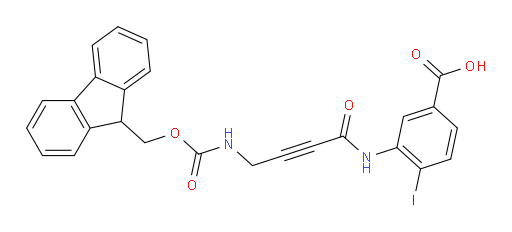 3-[4-({[(9H-fluoren-9-yl)methoxy]carbonyl}amino)but-2-ynamido]-4-iodobenzoic acid