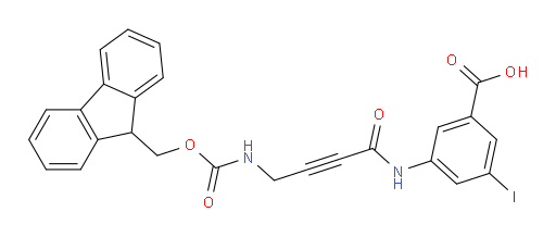 3-[4-({[(9H-fluoren-9-yl)methoxy]carbonyl}amino)but-2-ynamido]-5-iodobenzoic acid