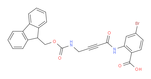 4-bromo-2-[4-({[(9H-fluoren-9-yl)methoxy]carbonyl}amino)but-2-ynamido]benzoic acid
