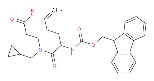3-[N-(cyclopropylmethyl)-2-({[(9H-fluoren-9-yl)methoxy]carbonyl}amino)hex-5-enamido]propanoic acid