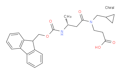 3-[(3R)-N-(cyclopropylmethyl)-3-({[(9H-fluoren-9-yl)methoxy]carbonyl}amino)butanamido]propanoic acid