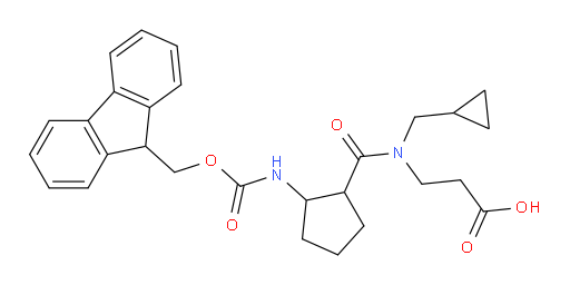 3-[N-(cyclopropylmethyl)-1-[2-({[(9H-fluoren-9-yl)methoxy]carbonyl}amino)cyclopentyl]formamido]propanoic acid