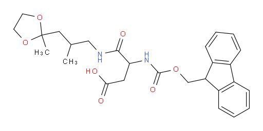 3-({[(9H-fluoren-9-yl)methoxy]carbonyl}amino)-3-{[2-methyl-3-(2-methyl-1,3-dioxolan-2-yl)propyl]carbamoyl}propanoic acid