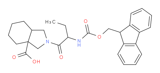 2-[2-({[(9H-fluoren-9-yl)methoxy]carbonyl}amino)butanoyl]-octahydro-1H-isoindole-3a-carboxylic acid