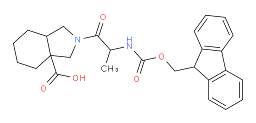 2-[2-({[(9H-fluoren-9-yl)methoxy]carbonyl}amino)propanoyl]-octahydro-1H-isoindole-3a-carboxylic acid