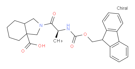 2-[(2S)-2-({[(9H-fluoren-9-yl)methoxy]carbonyl}amino)propanoyl]-octahydro-1H-isoindole-3a-carboxylic acid