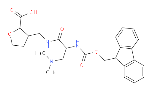 3-{[3-(dimethylamino)-2-({[(9H-fluoren-9-yl)methoxy]carbonyl}amino)propanamido]methyl}oxolane-2-carboxylic acid