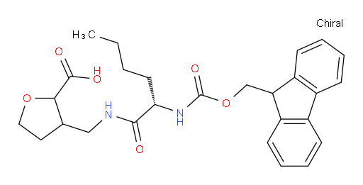 3-{[(2S)-2-({[(9H-fluoren-9-yl)methoxy]carbonyl}amino)hexanamido]methyl}oxolane-2-carboxylic acid