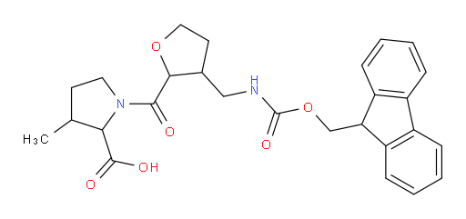 1-{3-[({[(9H-fluoren-9-yl)methoxy]carbonyl}amino)methyl]oxolane-2-carbonyl}-3-methylpyrrolidine-2-carboxylic acid