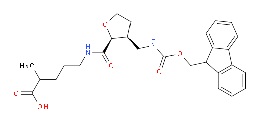 rac-5-{[(2R,3R)-3-[({[(9H-fluoren-9-yl)methoxy]carbonyl}amino)methyl]oxolan-2-yl]formamido}-2-methylpentanoic acid