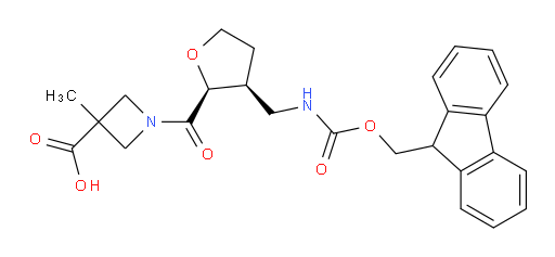 rac-1-[(2R,3R)-3-[({[(9H-fluoren-9-yl)methoxy]carbonyl}amino)methyl]oxolane-2-carbonyl]-3-methylazetidine-3-carboxylic acid