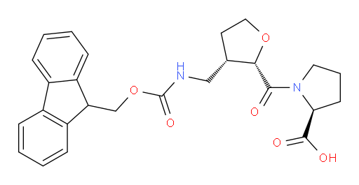 (2S)-1-[(2RS,3RS)-3-[({[(9H-fluoren-9-yl)methoxy]carbonyl}amino)methyl]oxolane-2-carbonyl]pyrrolidine-2-carboxylic acid