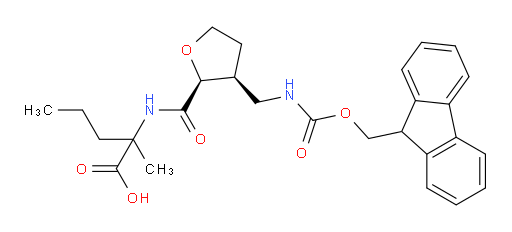 rac-2-{[(2R,3R)-3-[({[(9H-fluoren-9-yl)methoxy]carbonyl}amino)methyl]oxolan-2-yl]formamido}-2-methylpentanoic acid