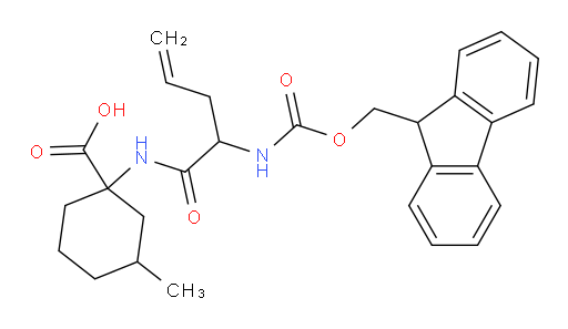 1-[2-({[(9H-fluoren-9-yl)methoxy]carbonyl}amino)pent-4-enamido]-3-methylcyclohexane-1-carboxylic acid