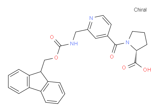 (2R)-1-{2-[({[(9H-fluoren-9-yl)methoxy]carbonyl}amino)methyl]pyridine-4-carbonyl}pyrrolidine-2-carboxylic acid