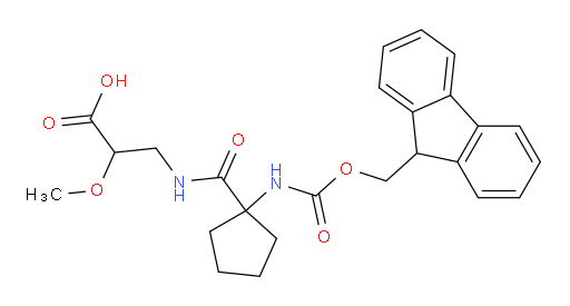 3-{[1-({[(9H-fluoren-9-yl)methoxy]carbonyl}amino)cyclopentyl]formamido}-2-methoxypropanoic acid