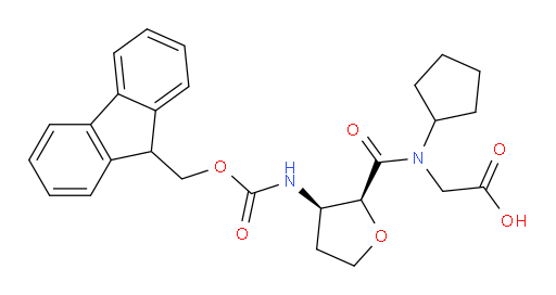 rac-2-{N-cyclopentyl-1-[(2R,3S)-3-({[(9H-fluoren-9-yl)methoxy]carbonyl}amino)oxolan-2-yl]formamido}acetic acid