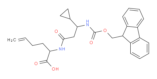 2-[3-cyclopropyl-3-({[(9H-fluoren-9-yl)methoxy]carbonyl}amino)propanamido]hex-5-enoic acid