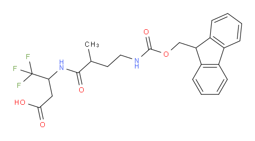 3-[4-({[(9H-fluoren-9-yl)methoxy]carbonyl}amino)-2-methylbutanamido]-4,4,4-trifluorobutanoic acid