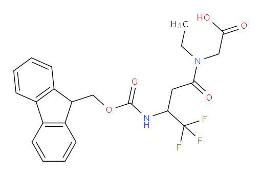 2-[N-ethyl-3-({[(9H-fluoren-9-yl)methoxy]carbonyl}amino)-4,4,4-trifluorobutanamido]acetic acid