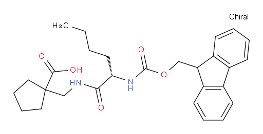 1-{[(2S)-2-({[(9H-fluoren-9-yl)methoxy]carbonyl}amino)hexanamido]methyl}cyclopentane-1-carboxylic acid