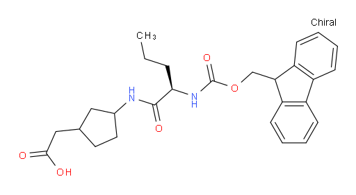 2-{3-[(2R)-2-({[(9H-fluoren-9-yl)methoxy]carbonyl}amino)pentanamido]cyclopentyl}acetic acid