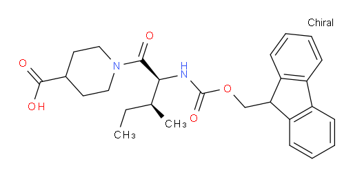 1-[(2S,3S)-2-({[(9H-fluoren-9-yl)methoxy]carbonyl}amino)-3-methylpentanoyl]piperidine-4-carboxylic acid