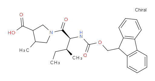 1-[(2S,3S)-2-({[(9H-fluoren-9-yl)methoxy]carbonyl}amino)-3-methylpentanoyl]-4-methylpyrrolidine-3-carboxylic acid