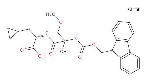 (2S)-3-cyclopropyl-2-[2-({[(9H-fluoren-9-yl)methoxy]carbonyl}amino)-2-(methoxymethyl)propanamido]propanoic acid