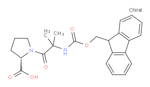 (2S)-1-[2-({[(9H-fluoren-9-yl)methoxy]carbonyl}amino)-2-methylpropanoyl]pyrrolidine-2-carboxylic acid