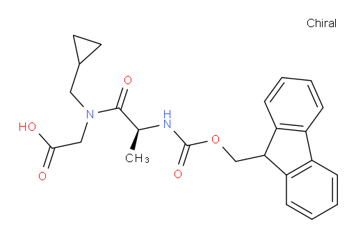 2-[(2S)-N-(cyclopropylmethyl)-2-({[(9H-fluoren-9-yl)methoxy]carbonyl}amino)propanamido]acetic acid