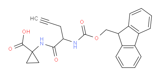 1-[2-({[(9H-fluoren-9-yl)methoxy]carbonyl}amino)pent-4-ynamido]cyclopropane-1-carboxylic acid