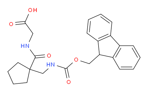 2-({1-[({[(9H-fluoren-9-yl)methoxy]carbonyl}amino)methyl]cyclopentyl}formamido)acetic acid