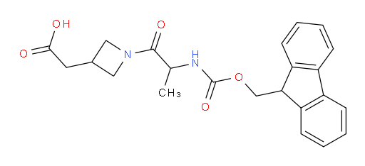 2-{1-[2-({[(9H-fluoren-9-yl)methoxy]carbonyl}amino)propanoyl]azetidin-3-yl}acetic acid